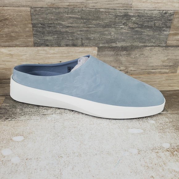 Wolf & Shepherd Cruise Men Mule Sz 12 M Dusty Blue White Suede Slip On Round Toe main image 6